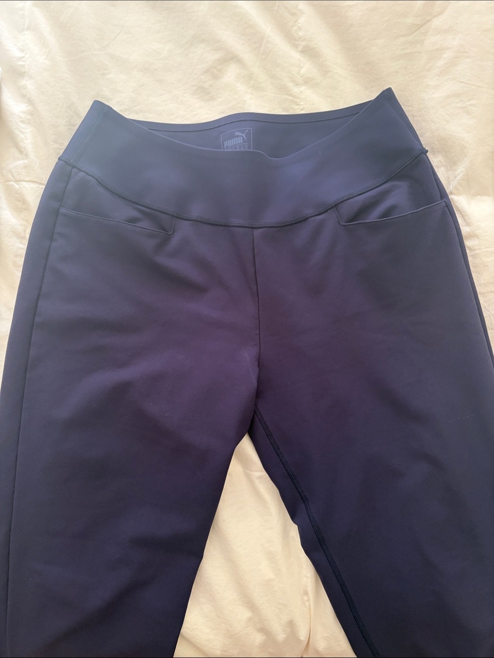 Puma Dark Blue High-Waist Performance golf pants